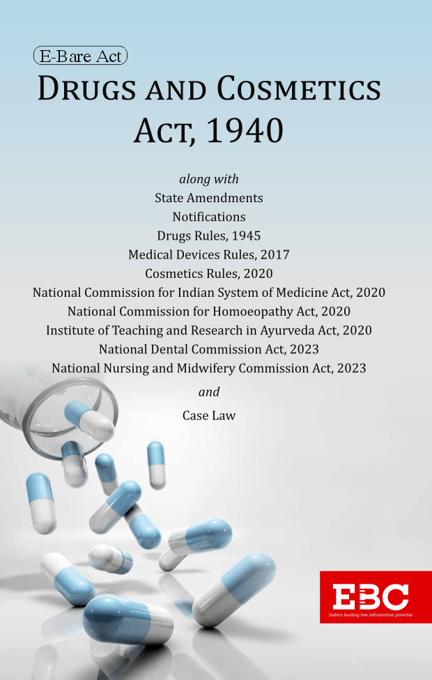 Drugs and Cosmetics Act, 1940 with Cosmetics Rules, 2020 (Bare Act)