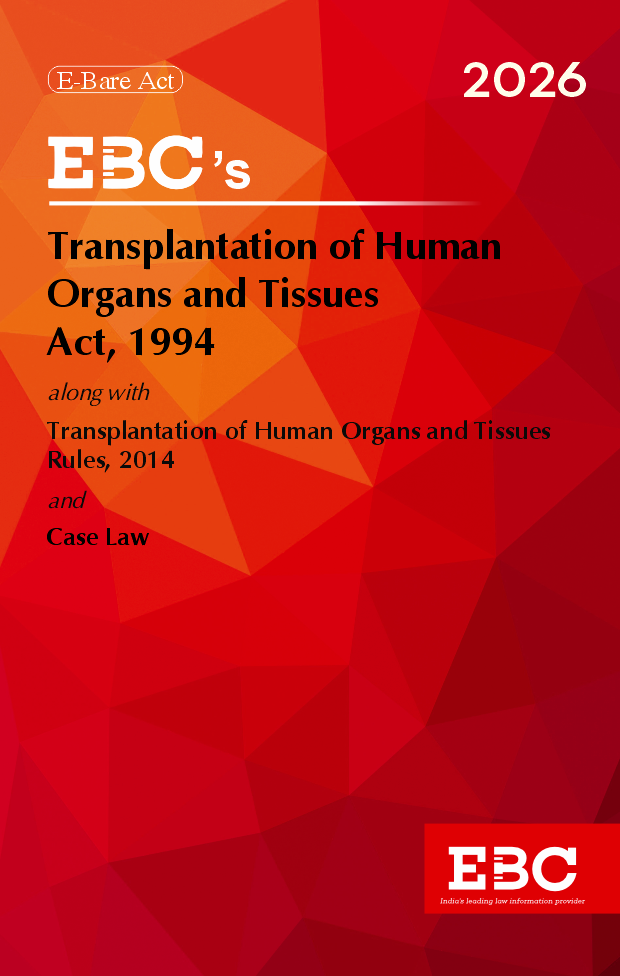Transplantation of Human Organs And Tissues Act, 1994 Bare Act (Print/eBook)