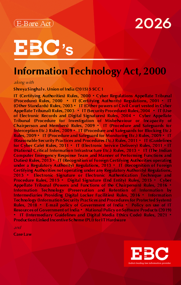 Information Technology Act, 2000Bare Act (Print/eBook)