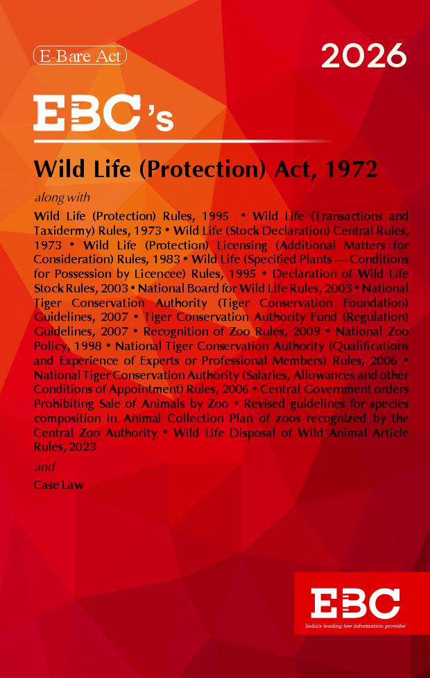 Wild Life (Protection) Act, 1972Bare Act (Print/eBook)
