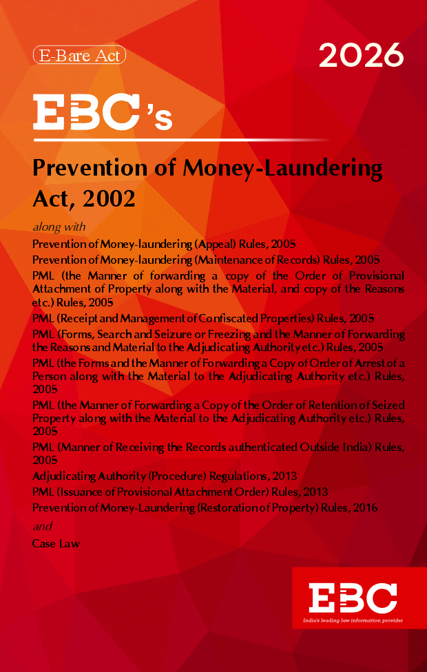 Prevention of Money Laundering Act, 2002 Bare Act (Print/eBook)