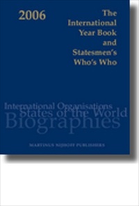 The International Year Book and Statesmen's Who's Who 2006 [2005 Edition] [Hardback]