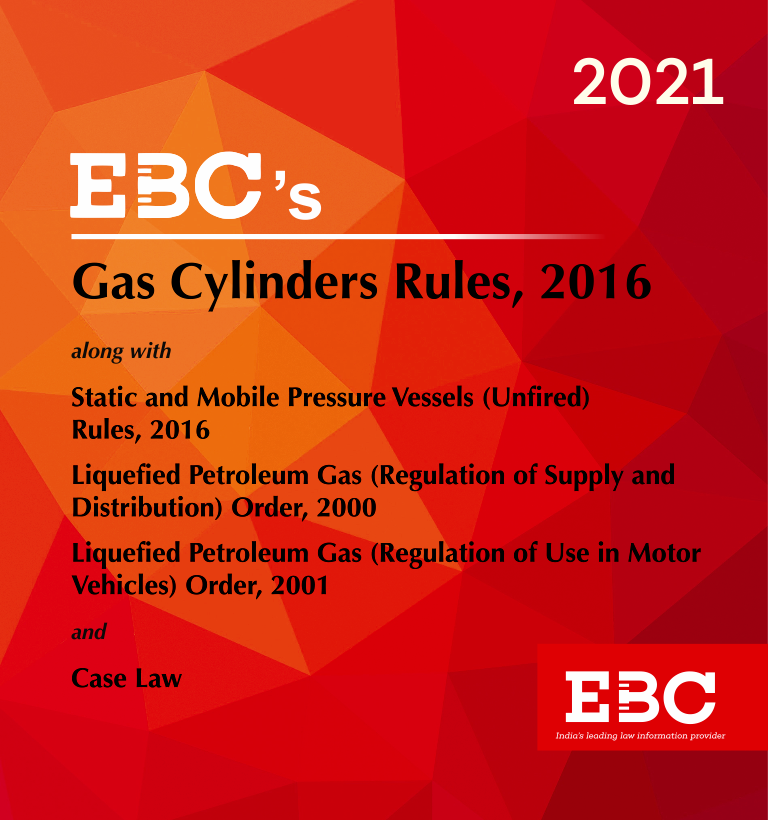 Gas Cylinders Rules, 2016Bare Act (Print/eBook) EBC store