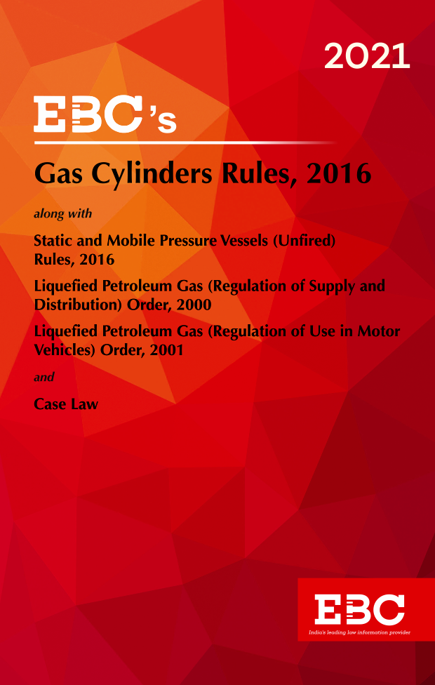 Gas Cylinders Rules, 2016Bare Act (Print/eBook) EBC store