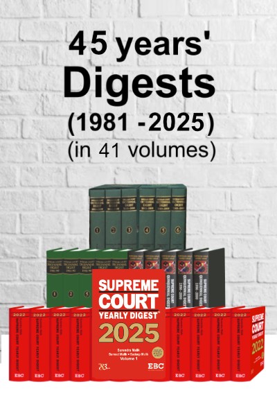 45 Years' Digest Set (1981 to 2025) | 45-Year Combo in 41 Volumes | SCC Case Law Digest