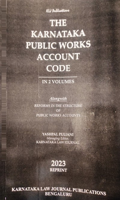 The Karnataka Public Works Account Code (In 2 Volumes)