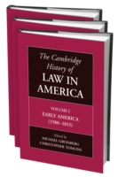 Cambridge History of Law in America 3 Volume Hardback Set