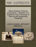 Metro-Goldwyn Pictures Corporation V. Sheldon U.S. Supreme Court Transcript of Record with Supporting Pleadings
