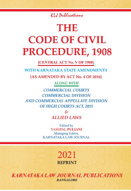 The Code Of Civil Procedure, 1908 with Karnataka State Amendments