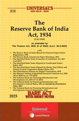 The Reserve Bank of India Act, 1934; The Specified Bank Notes (Cessation of Liabilities) Act, 2017 along wih Allied Rules