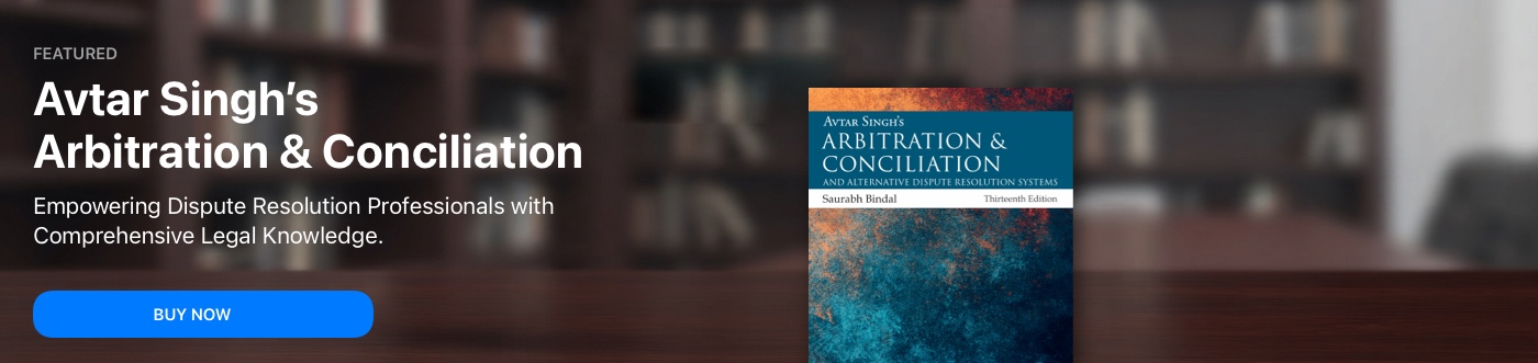 Avtar Singh's Arbitration and Conciliation