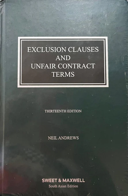 Exclusion Clauses and Unfair Contract Terms (Indian Reprint)