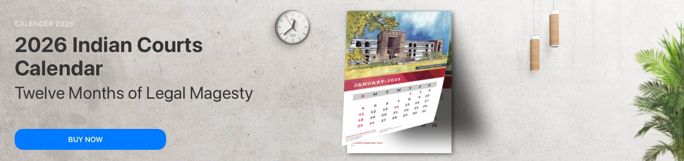 2026 Indian Courts Wall Calendar with Indian Holidays