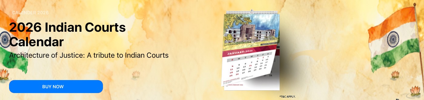2026 Indian Courts Wall Calendar with Indian Holidays