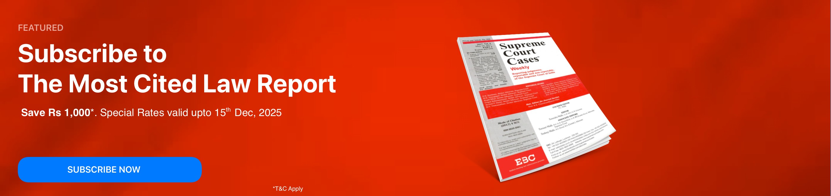 SCC (Weekly) Annual Subscription