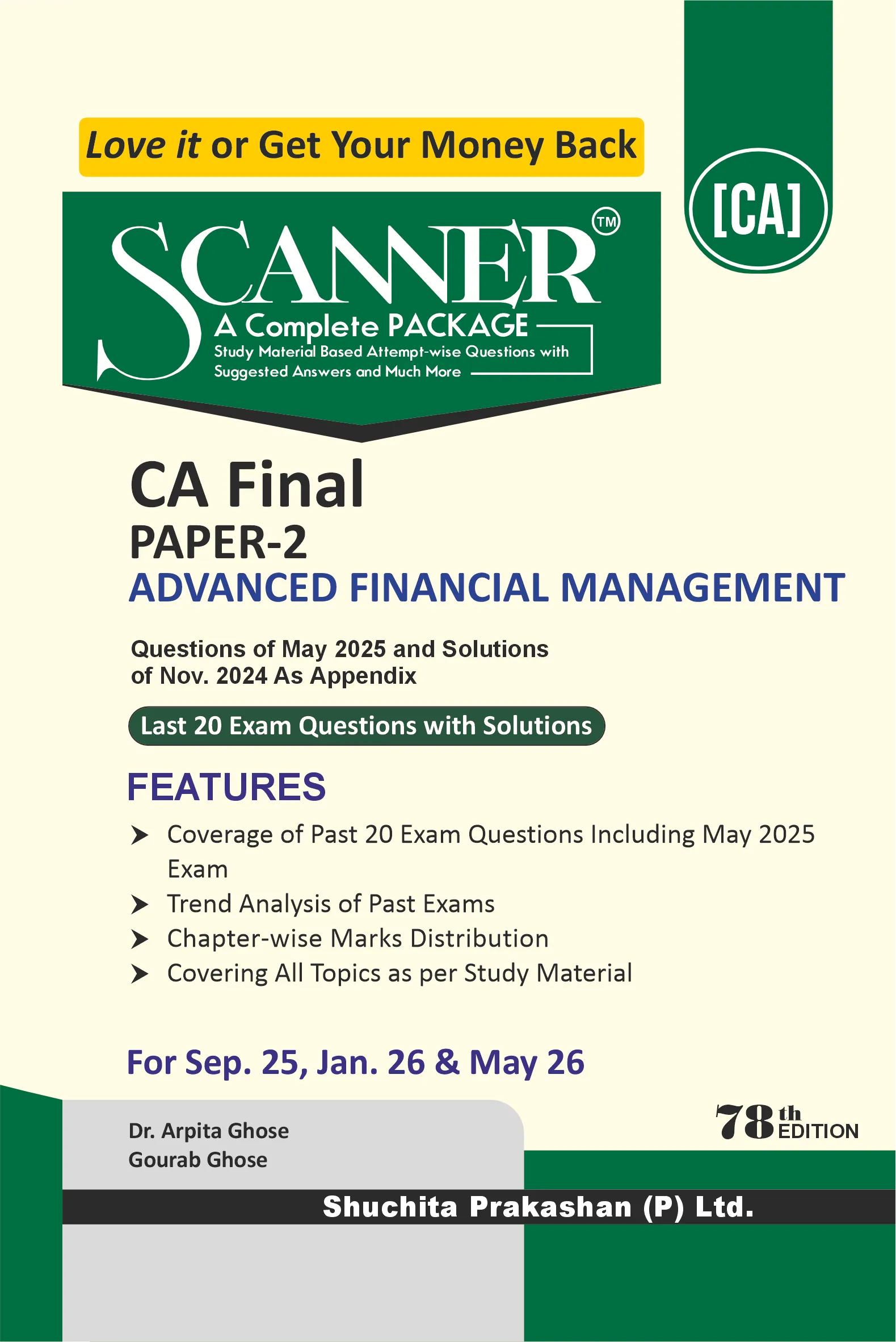Scanner CA Final - Paper-2: Advanced Financial Management