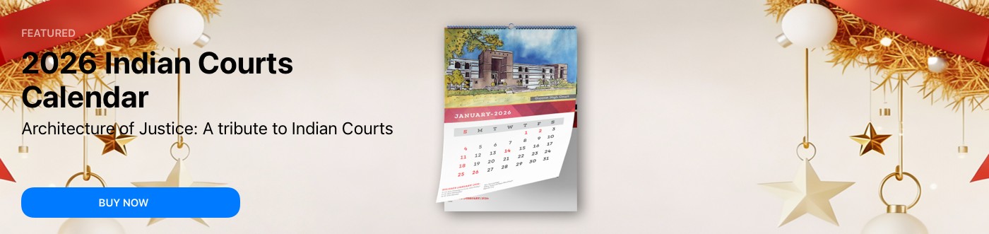 2026 Indian Courts Wall Calendar with Indian Holidays