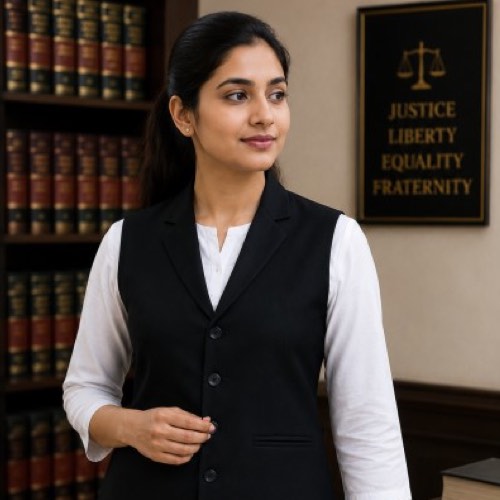 Advocate Waist Coat for Woman | ET Premium Fabric