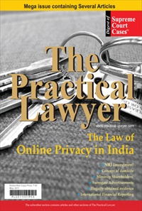 The Practical Lawyer [Special issue on Online Privacy in India]