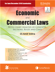 Economic and Commercial Laws- With Chart Analysis of Concepts, Sections, Rules and Cases [For CS Executive, Module I Paper III]