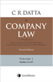 C R Datta on Company Law (Set of 3 Vols + 2 Appendices + 1 Consolidated Table of Cases and Subject Index)