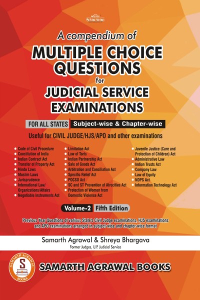 A Compendium of Multiple Choice Questions for Judicial Service Examinations | For All States | Volume 2