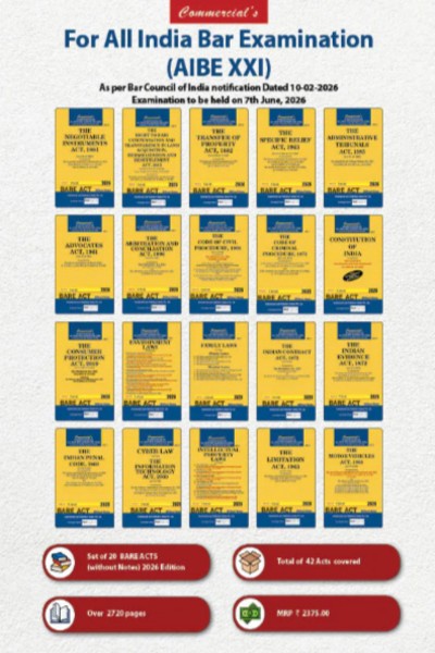 AIBE Bare Acts Combo without Notes | Set of 20 Books