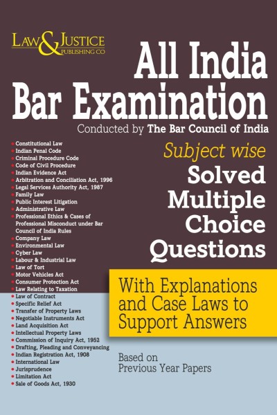 All India Bar Examination (Subject Wise Solved Multiple Choice Questions)