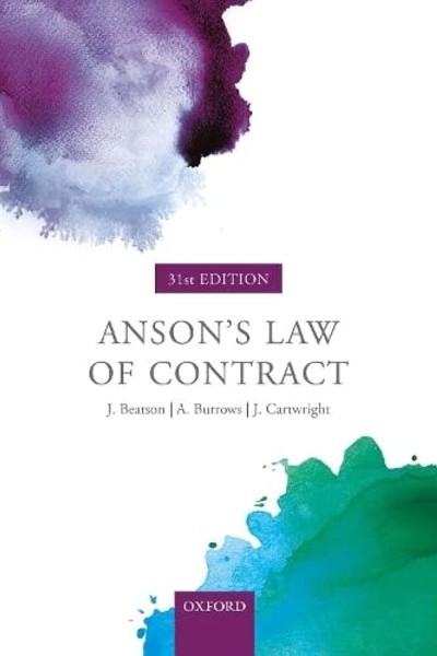 Anson's Law of Contract