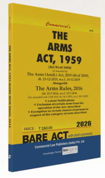 Arms Act, 1959 Alongwith Rules, 2016
