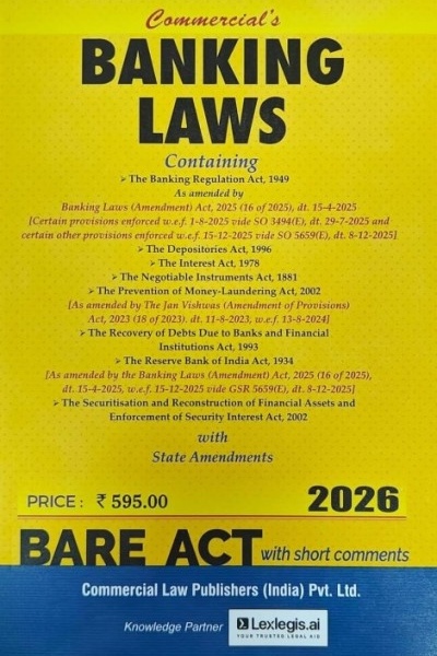 Banking Laws | As Amended by the Banking Laws (Amendment) Act, 2025 (16 of 2025, dated 15-4-2025)