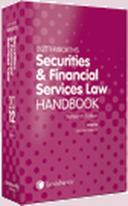 Securities and Financial Services Law Handbook 13th edition