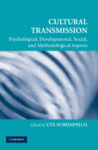 Cultural Transmission - Psychological, Developmental, Social, and Methodological Aspects