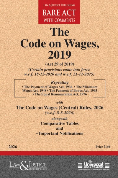 Code on Wages, 2019 with Rules and Comparative Table