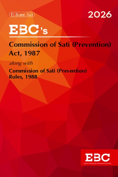 Commission of Sati (Prevention) Act, 1987<br>Bare Act (Print/eBook)</br>