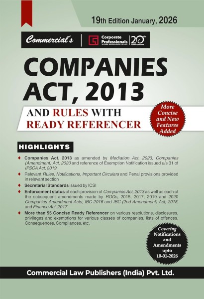 Companies Act, 2013 and Rules with Ready Referencer
