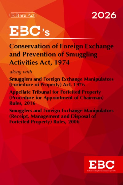 Conservation of Foreign Exchange and Prevention of Smuggling Activities Act, 1974Bare Act (Print/eBook)