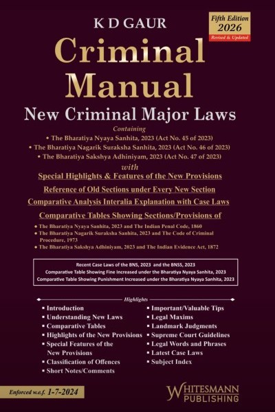 Criminal Manual: New Criminal Major Laws