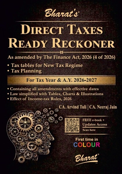 Direct Taxes Ready Reckoner | For Tax Year & A.Y. 2026-27 | As Amended by The Finance Act, 2026