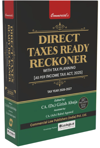 Direct Taxes Ready Reckoner (Tax Year 2026 - 2027)
