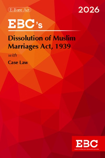 Dissolution of Muslim Marriages Act, 1939 <br>Bare Act (Print/eBook)</br>