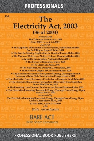 Electricity Act, 2003 alongwith allied Rules & Orders