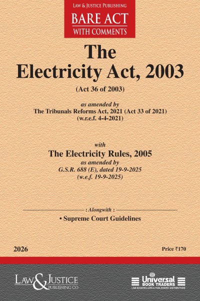 Electricity Act, 2003 (as amended by Act 33 of 2021) with Rules