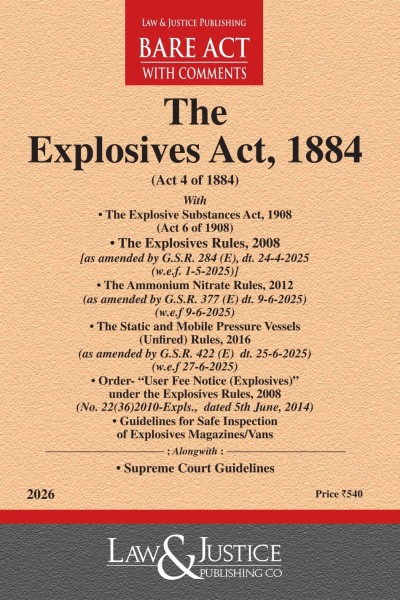 Explosives Act, 1884 with Rules