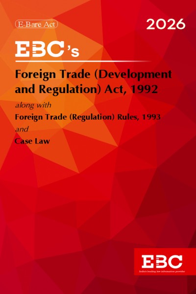Foreign Trade (Development & Regulation) Act, 1992Bare Act (Print/eBook)