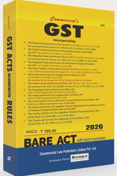 GST Acts Along with Rules, 2026 | Updated as Per the Finance Act, 2026