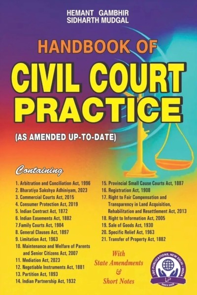 Handbook of Civil Court Practice | With State Amendments & Short Notes