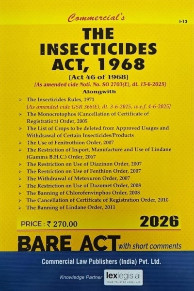 Insecticides Act, 1968 With Rules
