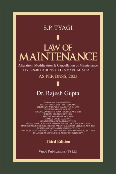Law of Maintenance | Alteration, Modification & Cancellation of Maintenance | Live-in-Relations, Extra Marital Affair | As Per BNSS, 2023