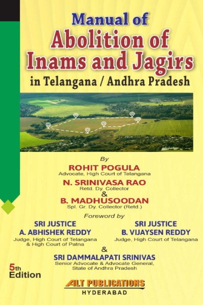 Manual of Abolition of Inams and Jagirs in Telangana / Andhra Pradesh
